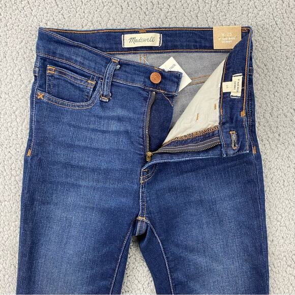 Madewell Women's 9" Mid-Rise Skinny Jeans in Patty Wash NWT - Size: 25 - Picture 4 of 16
